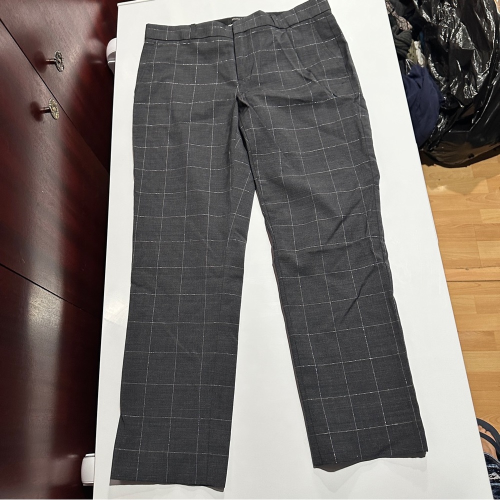 BANANA REPUBLIC- PLAID PANTS WORK DRESS PANTS